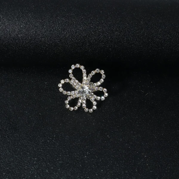 1 fashionable and personalized flower women's foot ring inlaid with rhinestone party daily gift - Image 5