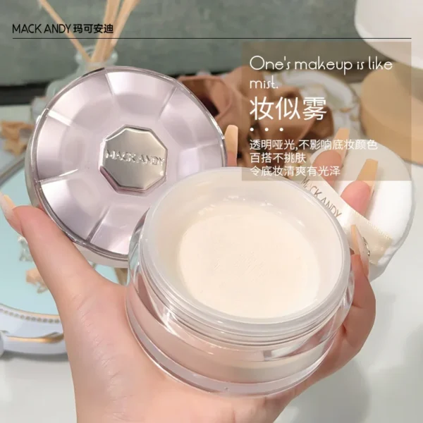 Lightweight Soft Glow Loose Powder Waterproof Sweatproof Long Lasting Oil Control Fixing Loose Powder for Students - Image 6