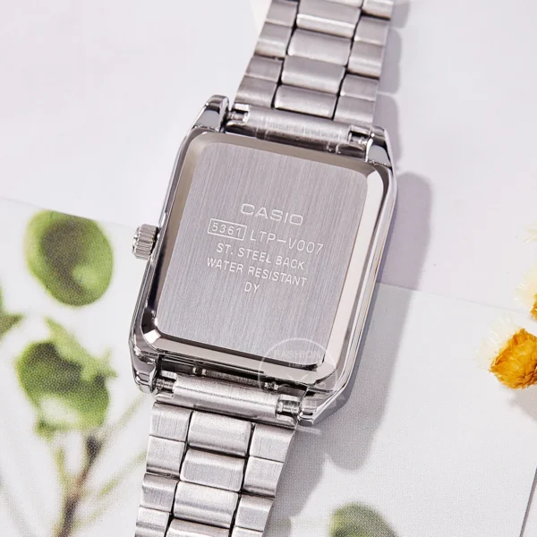 Casio watch for women top brand luxury set 30m Waterproof Quartz ladies watch Tonneau shape Stainless Ste reloj mujer LTP-V007D- - Image 3