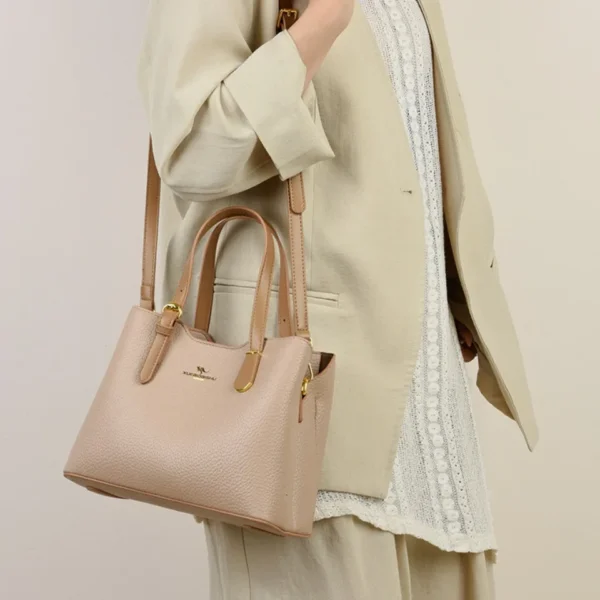 3 Layers Commuting Bags for Women High Quality Kangaroo Soft Pu Leather Ladies Shoulder Messenger Hand Bag Tote Crossbody Sac - Image 3