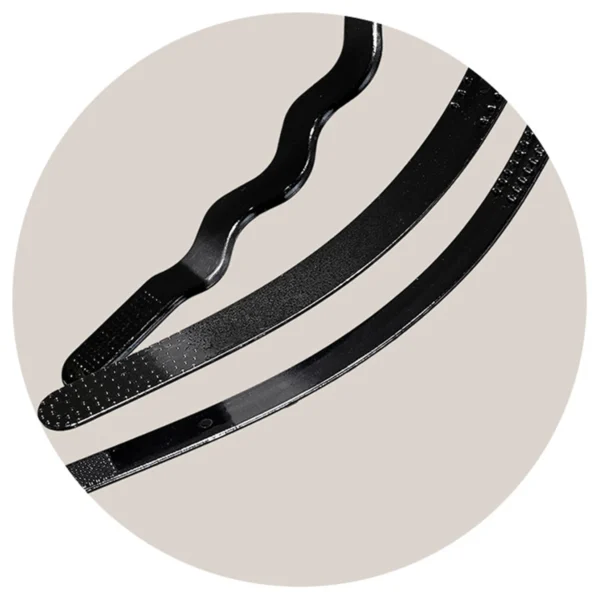 Unisex Metal Wavy Spring Hair Hoop Black Non Slip Outdoor Sports Headbands For Women Men Simple Hairband Face Washing Headdress - Image 4