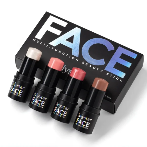 Multifunctional Grooming Stick Four Pack Highlight Brightening Contour Retouching Natural Matte Blush Stick Facial Makeup - Image 6
