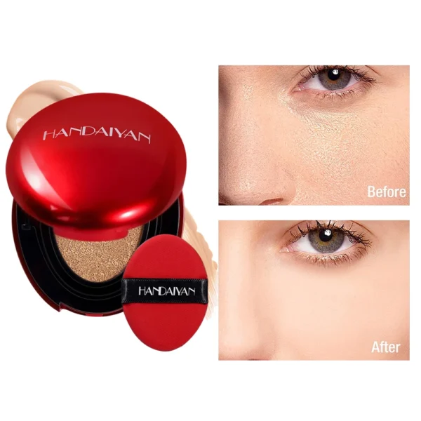 Waterproof Air Cushion Foundation Flawless Waterproof Sunscreen Long-lasting Makeup Concealer Liquid Foundation Face Makeup - Image 6
