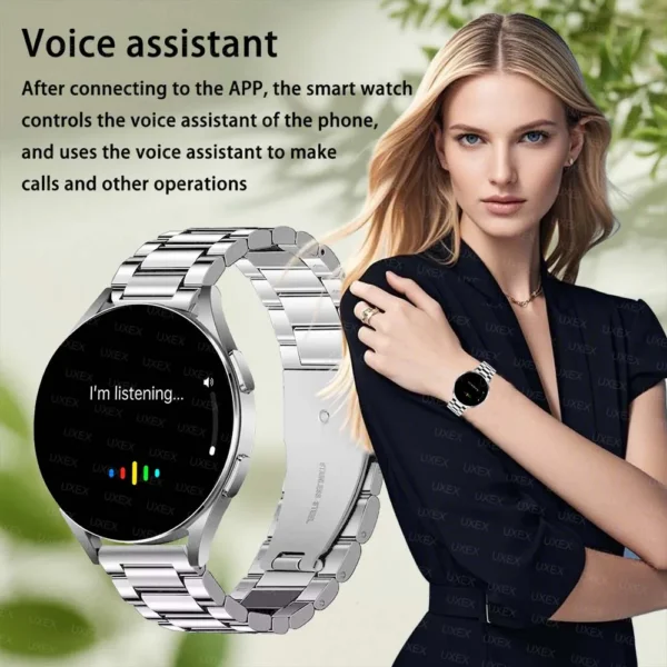 2025 Smart Watch App Control Men Women Classic Health Tracking Fitness Holiday Gift Sport Custom Photo Bluetooth Call Smartwatch - Image 2