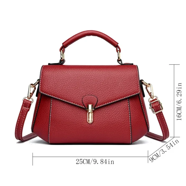 Small Bags High Quality Women 2024 Messenger Bags Designer Leather Female Multifunctional Shoulder Bag Vintage Leather Handbags - Image 4