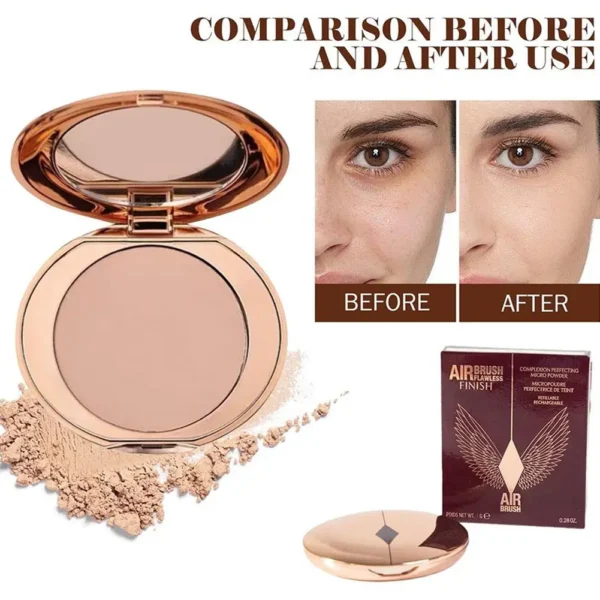 Mini Setting Powder Oil Control Long-lasting Compact Brighten Powder Waterproof Natural Brighten Skin Soft Foundation Cosmetics - Image 6