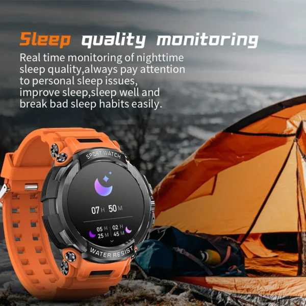 2025 New Men Smartwatch 1.5" HD Screen Military Watch Call IP68 Waterproof 100 Sport Modes Smart Watch with 600mAh Large Battery - Image 5