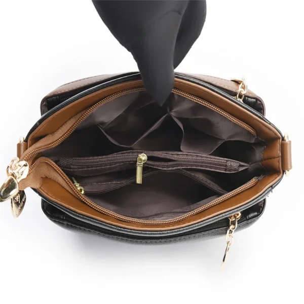 New High Quality Leather Shoulder Messenger Sac Fashion Brand Croosbody Bags Women Bags Luxury Designer Purses Shoulder Bags Sac - Image 6