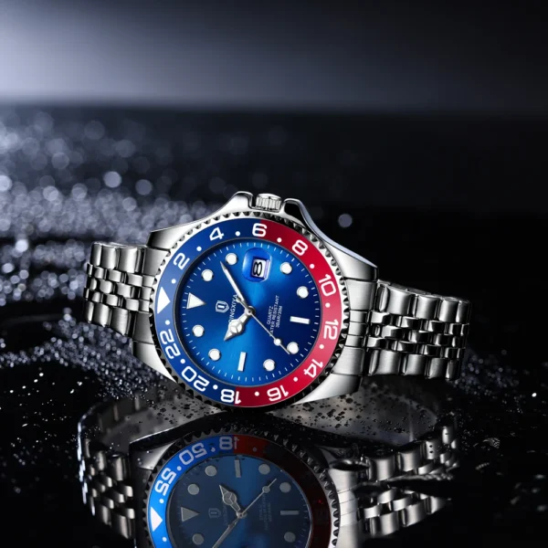 QINGXIYA Classic Mens Watch Ghost Series Stainless Steel Waterproof Calendar Clock Business Luxury Quartz Watch Reloj Hombre - Image 4