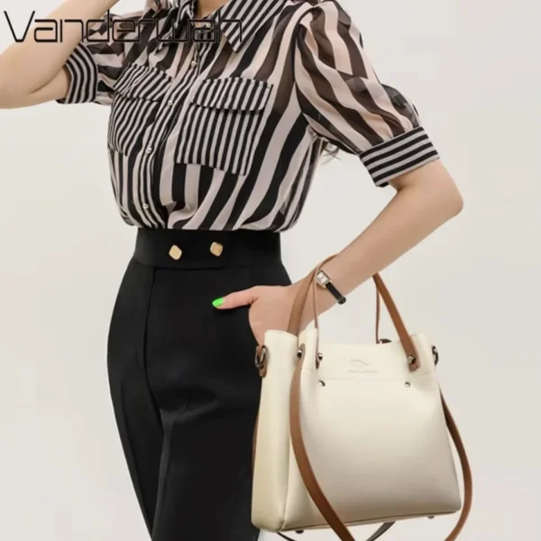 High Quality Pu Leather Shoulder Crossbody Bags for Women 2025 Luxury Handbags Women Bags Large Capacity Tote Messenger Bag - Image 2