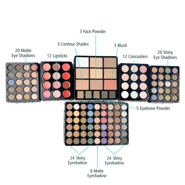 Makeup Set Box Eyeshadow Lip Blush Nail Polish Eyebrow Pencil Multi-functional Palette Christmas Wedding Birthday Gifts Cosmetic - Image 2