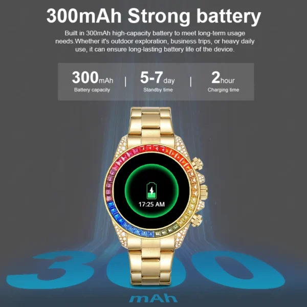 Lige Watches For Men Luxury Stainless Steel Band Watch Diamond-Studded Business Smart Watches Waterproof Analog Quartz Watch+Box - Image 5
