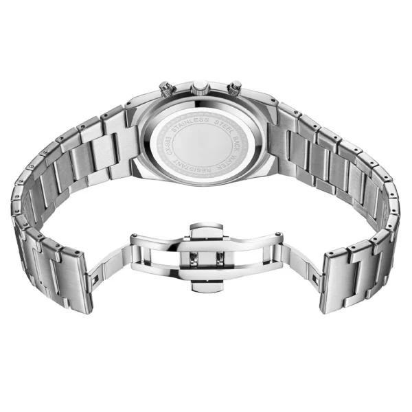 CHENXI Classic Business Moon Phase Men Watches Chronograph Quartz Man Watch Steel Strap Calendar Waterproof Luminous Wristwatch - Image 8