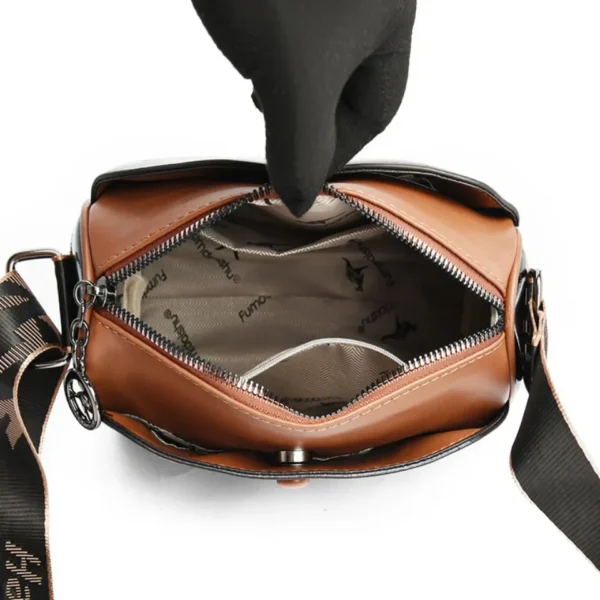 High Quality Soft Leather Shoulder Bags For Women Luxury Designer Black Purses Crossbody Bag Ladies Messenger Commute Sac A Main - Image 6