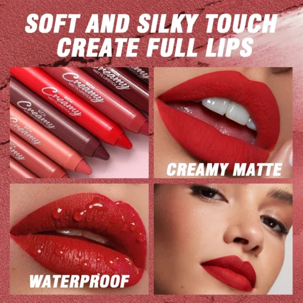 Lip Liner Pen Soft Mist Matte Lip Crayon Sexy Rose Pink Lipstick Pencil Lip Contouring Lipliner Outline Tint Cosmetic - Image 5