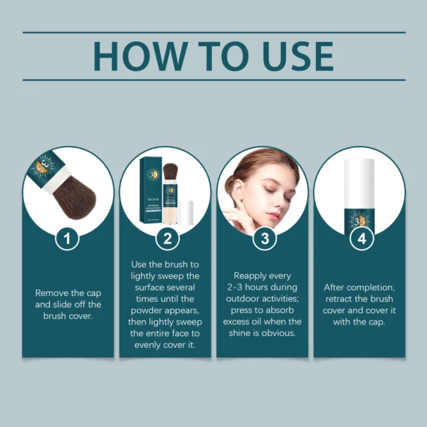 Eelhoe 35+ Sunscreen Setting Powder Oil Controling Keep Drying Highlight Hydrating Makeup 16 Hours Setting Powders for Dark Skin - Image 6