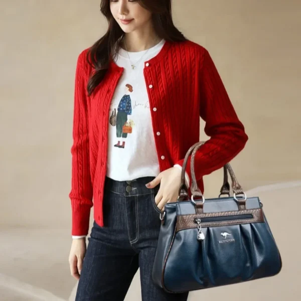 Three Layers Luxury Casual Tote Women Bag High Quality Pu Leather Ladies Hand Bags for Women Big Shoulder Crossbody Bags Sac New - Image 2