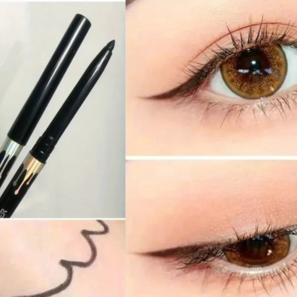 Waterproof Black Brown Eyeliner Gel Pencil Ultra-fine Matte Smooth Quick Dry Non-Smudge Easy Wear Eyeliner Pen Makeup for Eyes - Image 5