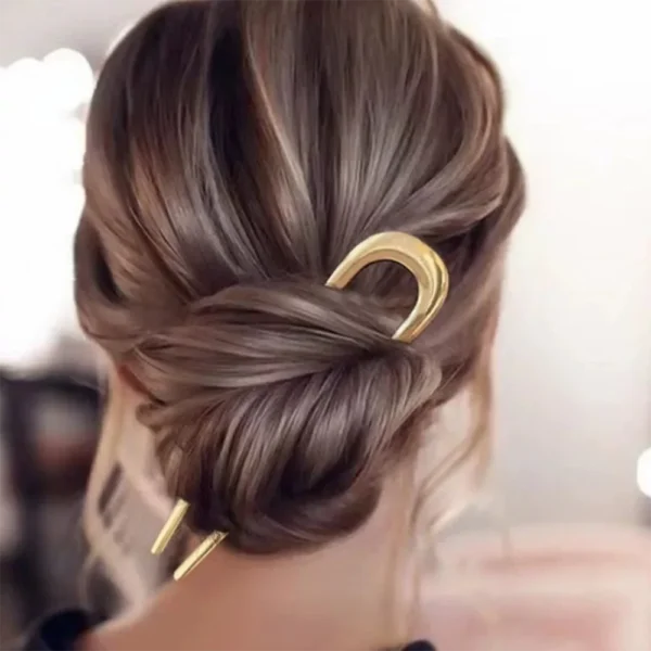 New Simple U Shaped Hairpin Metal Hair Sticks U French Hair Clips Pins Fashionable Hair Jewelry Accessories for Women Wholesale - Image 3