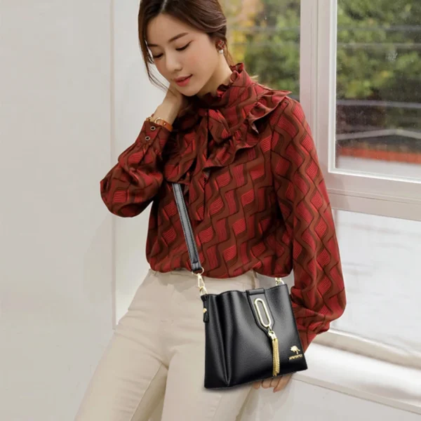 High Quality Leather Purses and Handbags Women Bags Luxury Designer Ladies Shoulder Sac Crossbody Bags for Women Tote Bag 2025 - Image 2