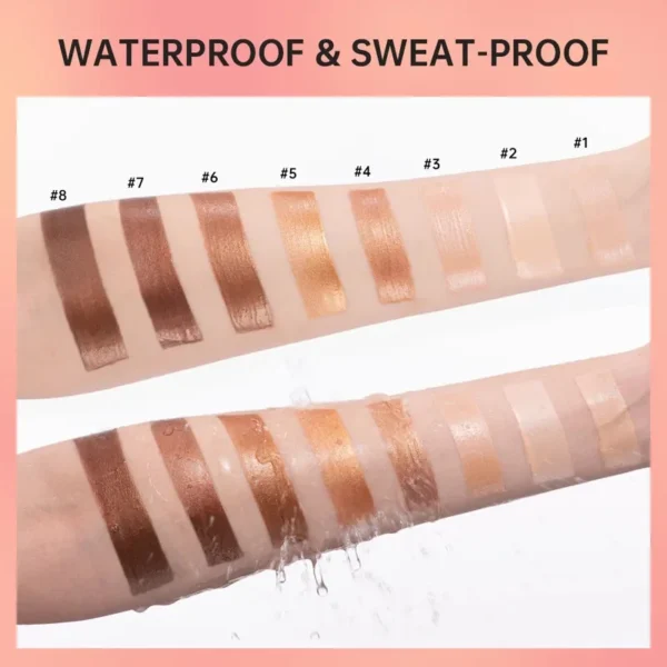 Halo Filter Liquid Highlighter Face Contouring Pearlescent Makeup Brightener Bronzer Glow Body Contour Shimmer - Image 6
