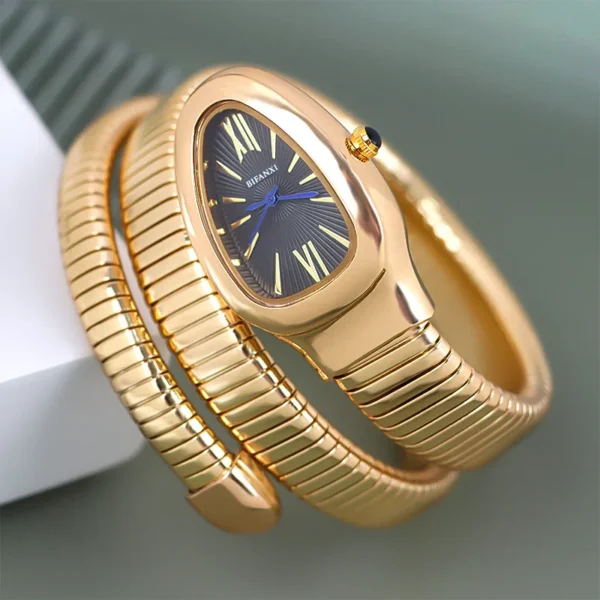 Simple AAA Snake Quartz Watch Women Classic Fashion Hot Sell Luxury Steel Watch Dress Design Bracelet Gold Sliver Watch Clock
