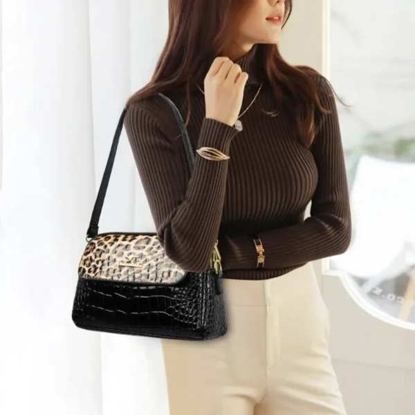 Fashion Shoulder Bags For Women Luxury Leopard Design High Quality Leather Crossbody Bag Ladies Messenger Purse Commuting Sac - Image 3