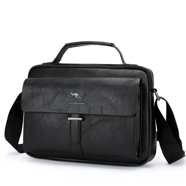 Luxury Brand Men's designer bag Vintage Shoulder Bag PU Leather Messenger Bag Fashion Crossbody Bag Male Handbag For IPAD - Image 4