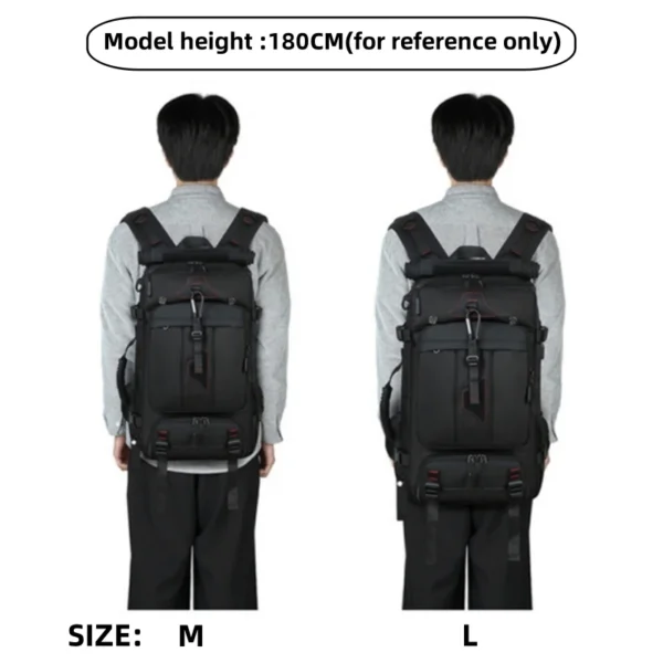 XOKY 80L Travel Backpack Large Capacity Multiple Storage Spaces Anti Theft Backpack with Dry Wet Separation 8106 - Image 5
