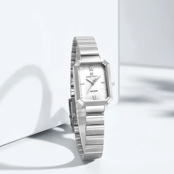 NAVIFORCE Women Watch 2024 Stainless Steel Square Quartz Watch Women Fashion Casual Ladies Watches Relogio Feminino Reloj Mujer - Image 4