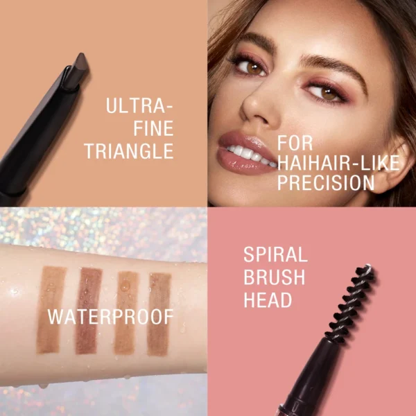 O.TWO.O Eyebrow Pencil Waterproof Natural Long Lasting Smooth Fill Fluff Blendable Shaping High Pigment Brow Pencil Eye Makeup - Image 4