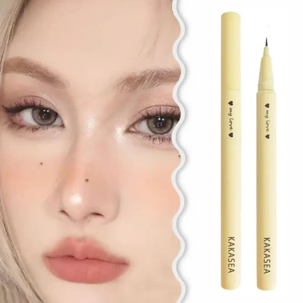 Liquid Eyeliner Pen Nude Eye Liner Eyeshadow Stick Under Eyes Highlighter Contour Brighten Smudge-Proof Lying Silkworm Pencil - Image 2