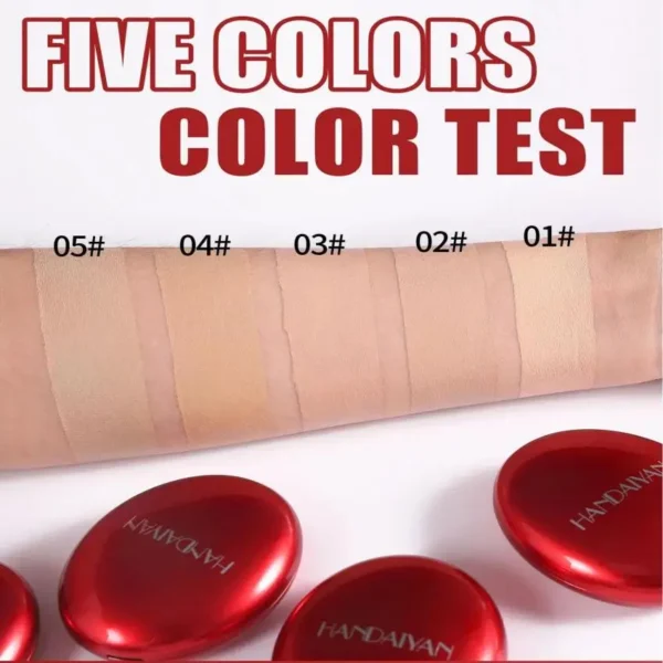 Waterproof Air Cushion Foundation Flawless Waterproof Sunscreen Long-lasting Makeup Concealer Liquid Foundation Face Makeup - Image 5