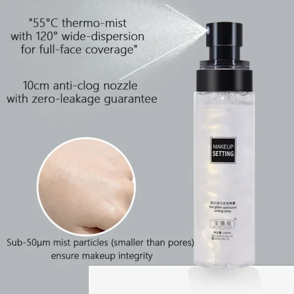 Makeup Fixer Spray Waterproof Sweatproof Long Lasting Oil Control Hydrating Makeup Fixing Setting Spray Cosmetics - Image 6