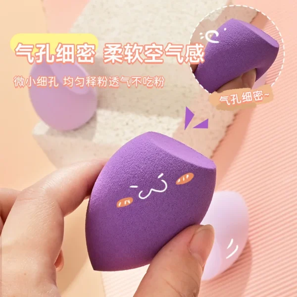 4Pcs Pro Foundation Magic Brushes Cosmetic Puff Set Soft Sponge Powder Makeup Tool Dry Wet Usable Cushion Puffs - Image 4