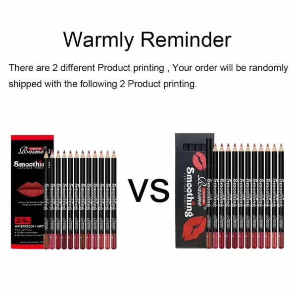 12pcs Lip Liner Pen 12 Colors Professional Lip Liner Pencil and Matte Lip Non-stick Cup Nude Lipstick Pencil SET - Image 7