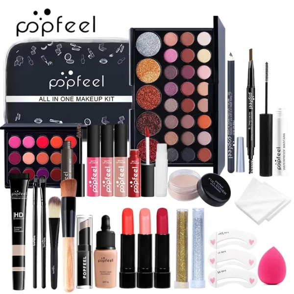 POPFEEL All In One Makeup Kit for Women Full Kit Set, All in One Makeup Sets Include Eyebrow Eyeliner Eyeshadow - Image 5