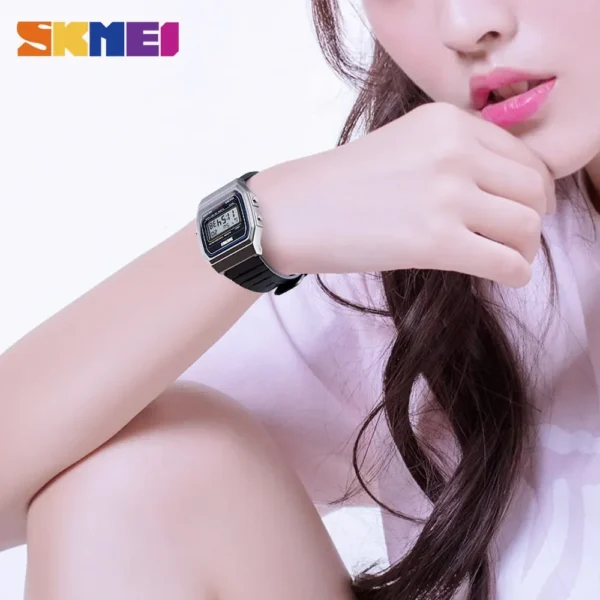 SKMEI 1412 Women Digital Watch Couple Countdown Waterproof Sports Date Week Female Wristwatches Girl Clock 1328 Relogio Feminino - Image 4