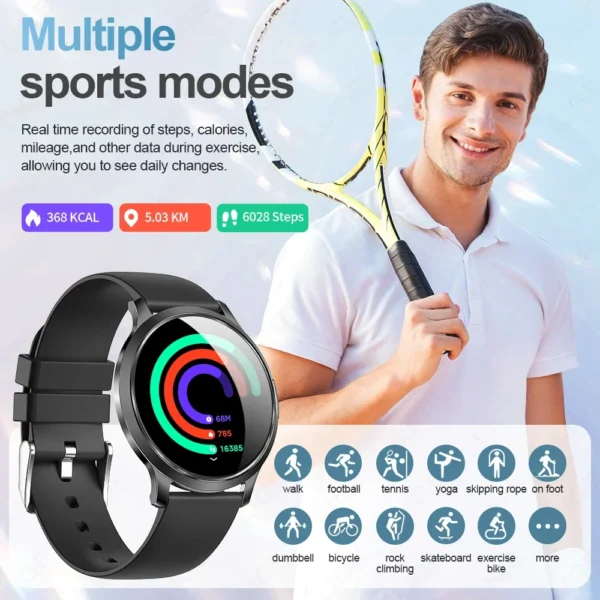 LIGE Smart Watch Women 1.32"AMOLED Smartwatch Ultra-Clear Screen Fitness Tracker Health Watches Men Waterproof Reloj Inteligente - Image 5