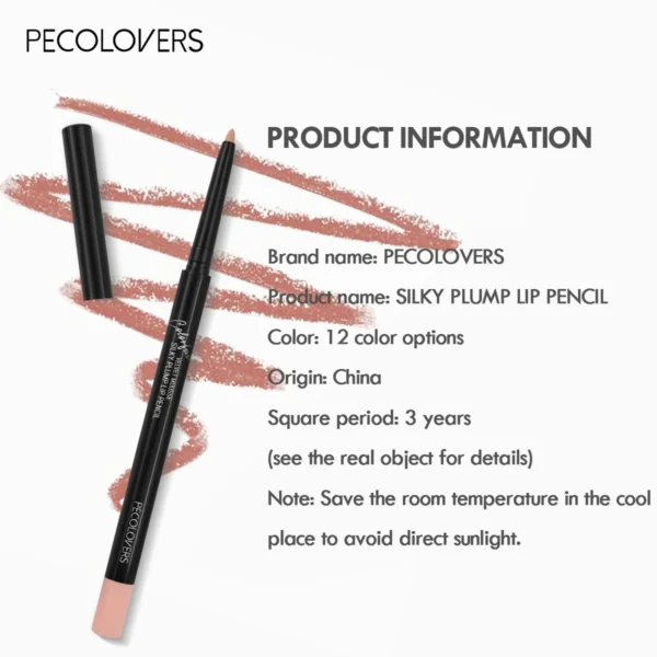 Nude Matte Lip Liner Pencil Lipstick Tint Makeup Waterproof Lasting Non-stick Lipstick Lip Liner Cosmetic - Image 5