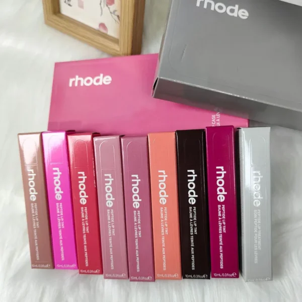 Fashion Makeup Rhode Pocket Blusher Lip Gloss Oil Lip Balm Rouge With Lipstick Lip Shape Pen Liner Barrier Butter For Girl Gift - Image 2