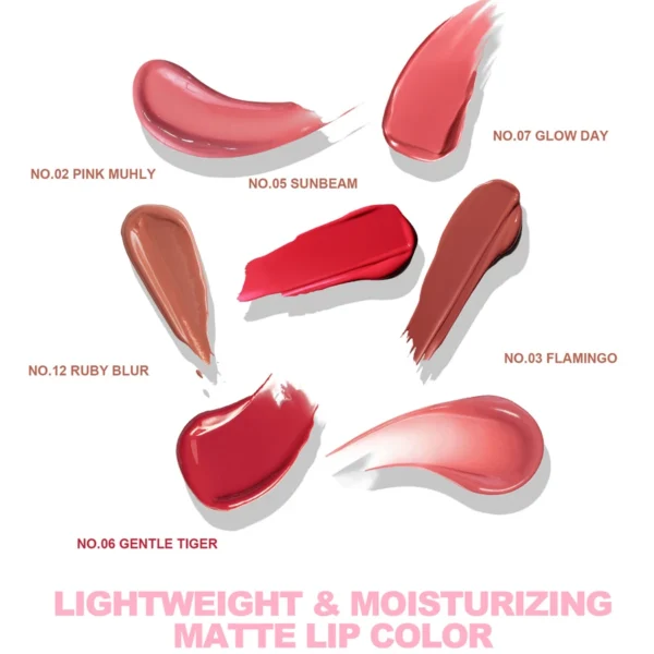 6 Pcs Lipstick Set Make-up for Women Non Stick Cup Waterproof Long lasting Lip Gloss Makeup Matte Lipstick Travel Capsule Style - Image 3