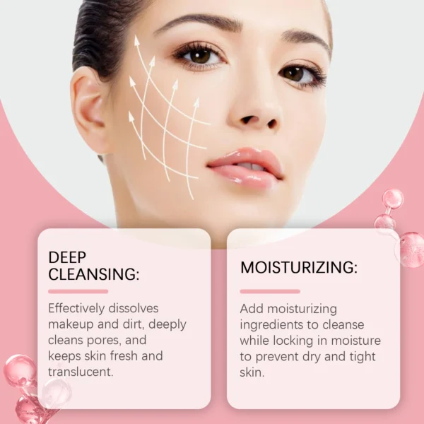 Makeup Remover Balm for Face Cleanser Purifying Pores Shrinking Dry Non-tight Refreshing Moisturizing Skin Eye and Lip Cleanser - Image 3