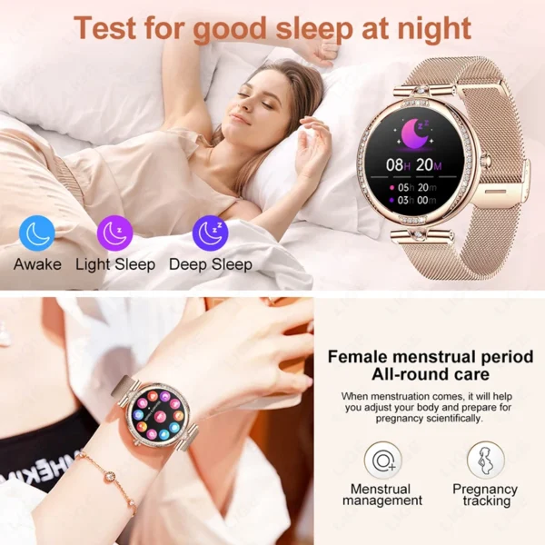 LIGE Smart Watch Women Bluetooth Call HeartRate Blood Pressure Monitoring Smartwatches Waterproof Men Smartwatch For IOS Android - Image 4