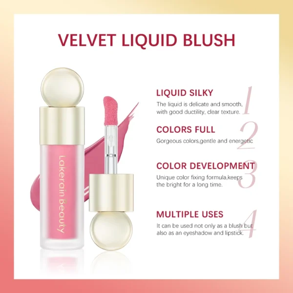 Blush Liquid Blusher Real Makeup Blush Matte Palette Blusher Cosmetics Products Liquid Cream Stick Pink Face raremakeup Beauty - Image 5