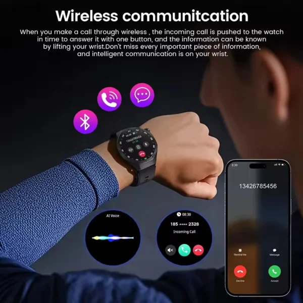 New Huawei WATCH GT 5 Pro Men Smartwatch NFC Sensing Compass Advanced Sports Smart Watch Sunflower GPS System Fashion Watch Gift - Image 4