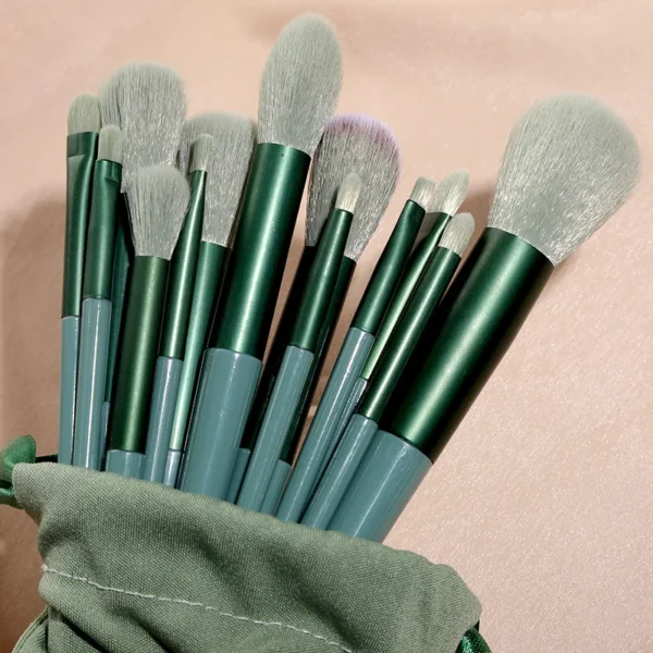 13pcs Makeup Brushes Set Eye Shadow Foundation Women Cosmetic Brush Eyeshadow Blush Beauty Soft Make Up Tools Bag - Image 2