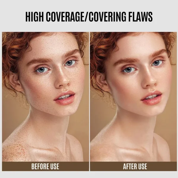 LOOKAVE Liquid Foundation Long Lasting Full Coverage Matte Cream CC Foundation Makeup Concealer Natural Liquid Base Moisturizing - Image 3