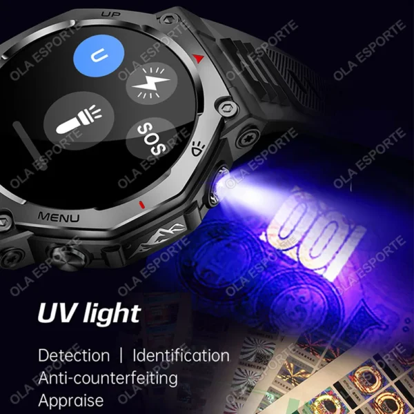 Swim Smart Watch Waterproof Flashlight Amoled Sport GPS T-Rex 3 Smart Watch Men Women 100+ Sport Modes for Xiaomi Watch Amazfit - Image 3