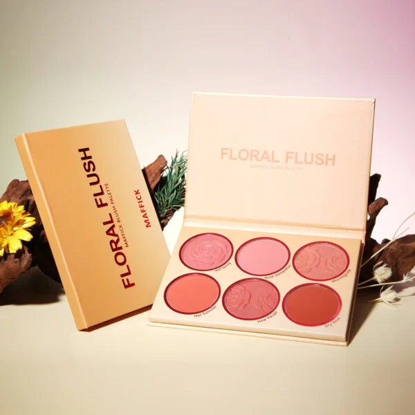 6 Colors Powder blush Orange Warm Autumn and Winter Rose petals Blush plate Makeup - Image 3